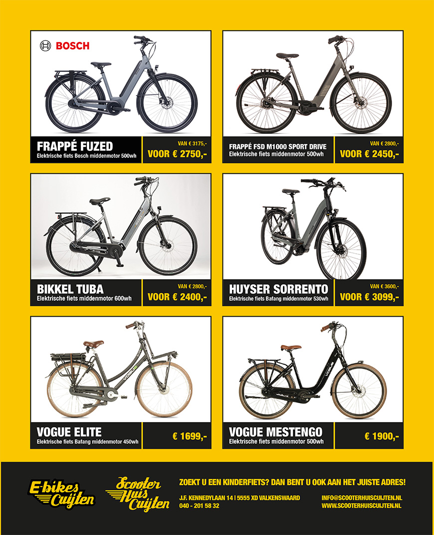 Aanbieding E-bikes